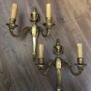 Paire d’appliques anciennes en bronze