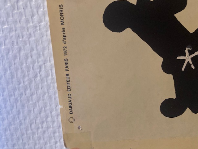 Affiche Lucky Luke de 1972