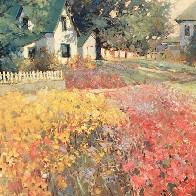 Huile sur toile signée Kent R. Wallis