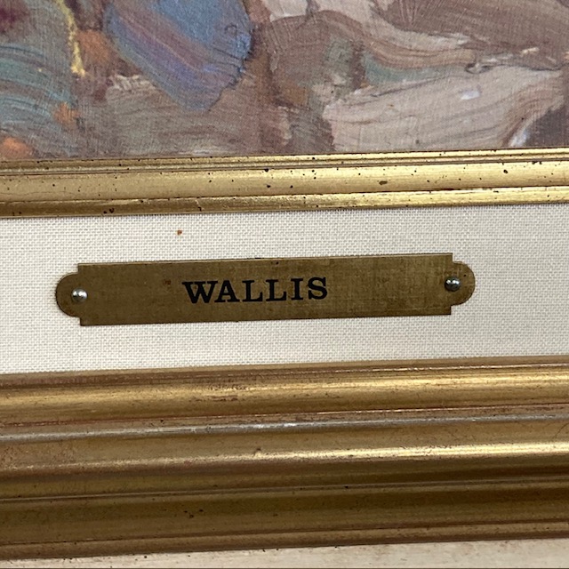Huile sur toile signée Kent R. Wallis