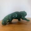 Lion en céramique d'époque 1950
