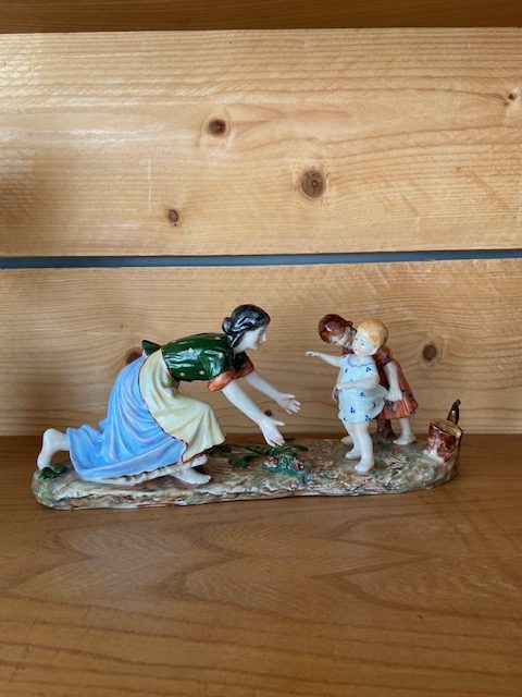 Groupe de porcelaine XIXe siècle