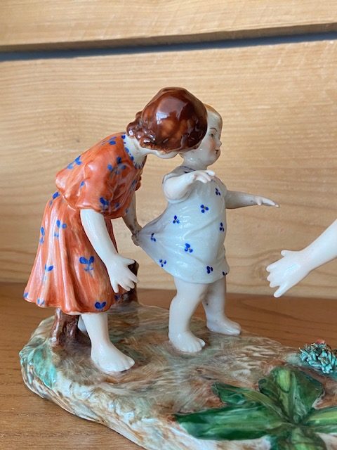 Groupe de porcelaine XIXe siècle