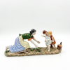 Groupe de porcelaine XIXe siècle
