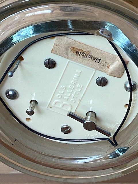Bouteille vintage musicale