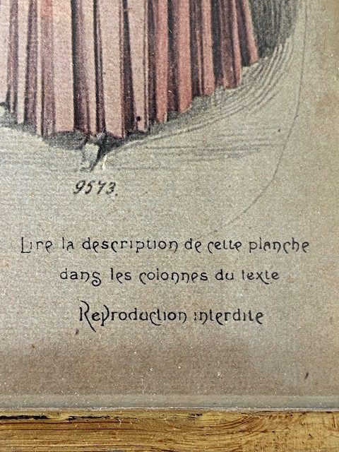 Lithographie mode XIXe siècle