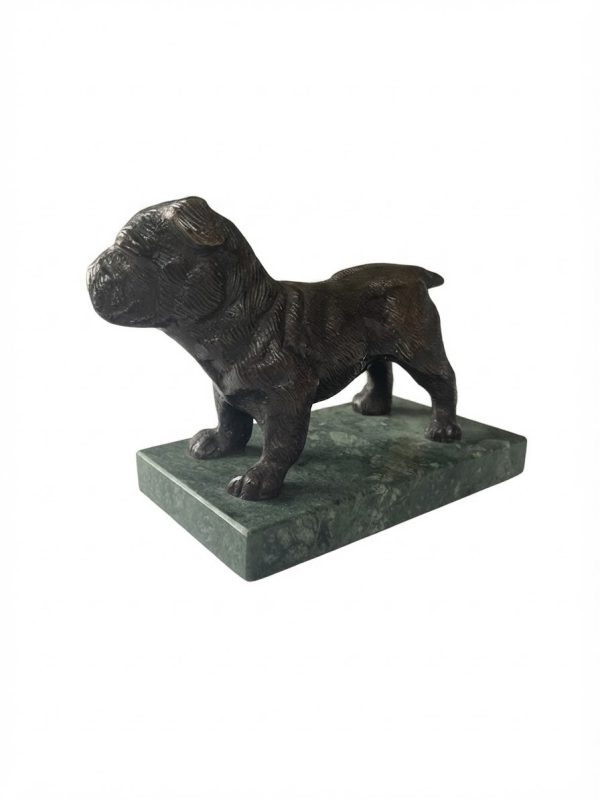 Bouledogue en bronze