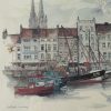 Tableau aquarelle signé Mads Stage