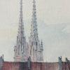 Tableau aquarelle signé Mads Stage