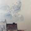 Tableau aquarelle signé Mads Stage