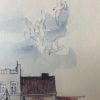 Tableau aquarelle signé Mads Stage