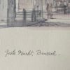 Tableau aquarelle Grand-Place Bruxelles signé Mads Stage
