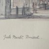 Tableau aquarelle Grand-Place Bruxelles signé Mads Stage