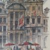 Tableau aquarelle Grand-Place Bruxelles signé Mads Stage
