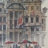 Tableau aquarelle Grand-Place Bruxelles signé Mads Stage