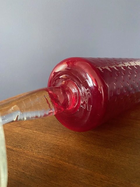 Vase vintage en verre d’Empoli
