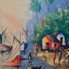 Huile sur toile signée Lévêque