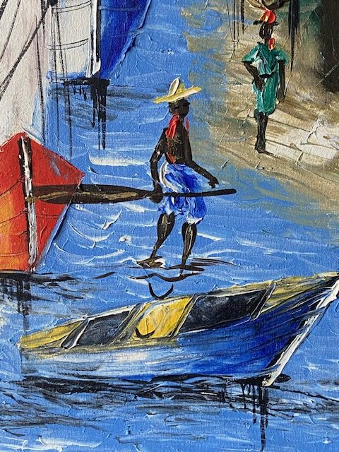 Huile sur toile signée Lévêque