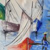 Huile sur toile signée Lévêque