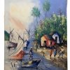 Huile sur toile signée Lévêque