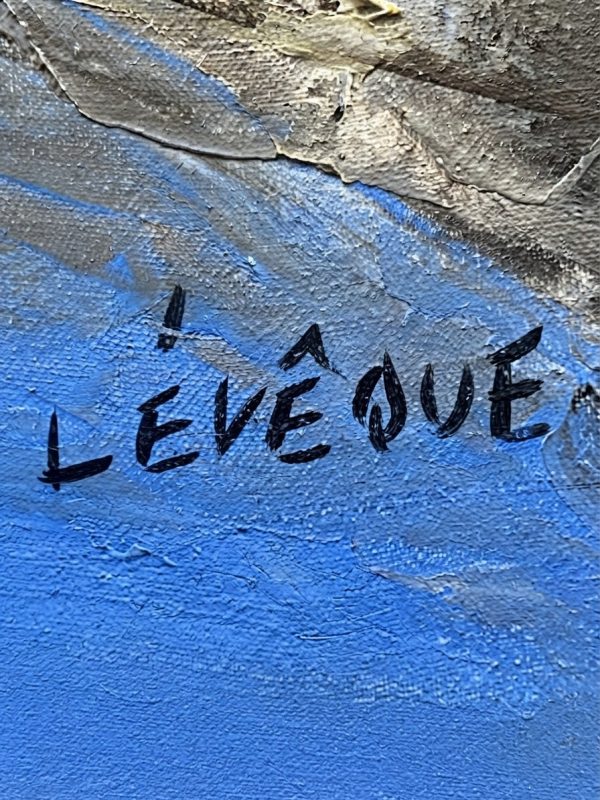 Huile sur toile signée Lévêque