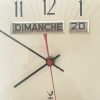IMG_4832 Ancienne pendule murale vintage Jaz Transistor avec calendrier (1960s)