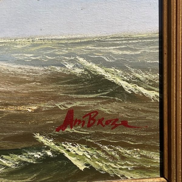 Huile sur toile signée John Ambrose